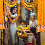 artificial marigold with bell