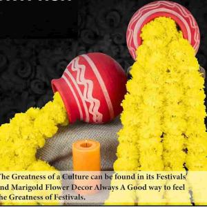 artificial marigold flowers